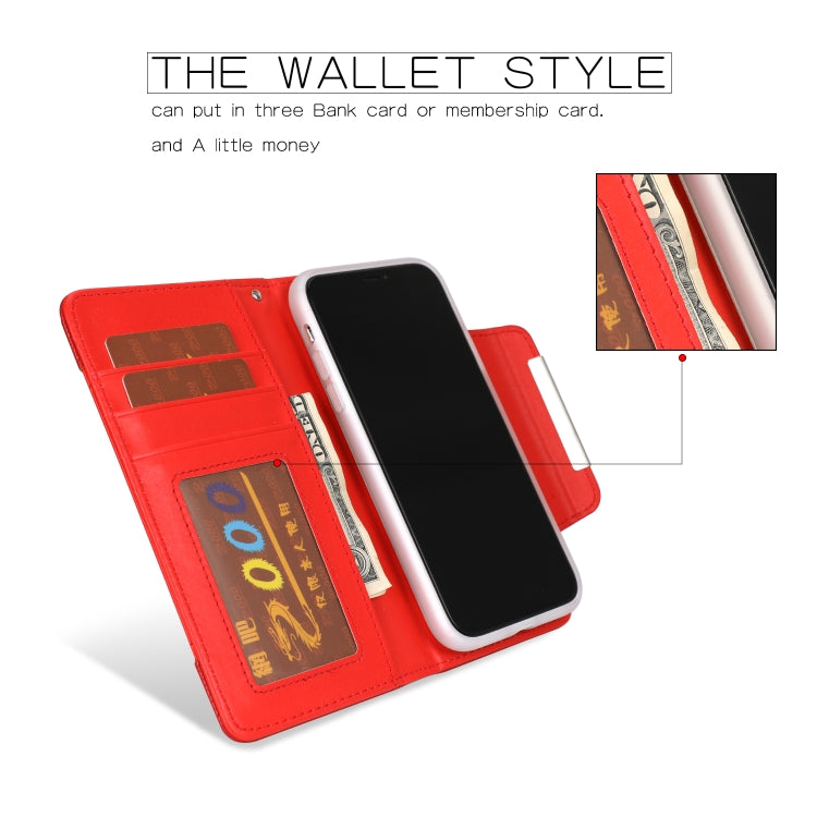 For iPhone 11 Pro Max Separable Litchi Texture Flip Leather Case with Holder & Card Slot & Wallet