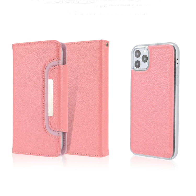 For iPhone 11 Pro Max Separable Litchi Texture Flip Leather Case with Holder & Card Slot & Wallet