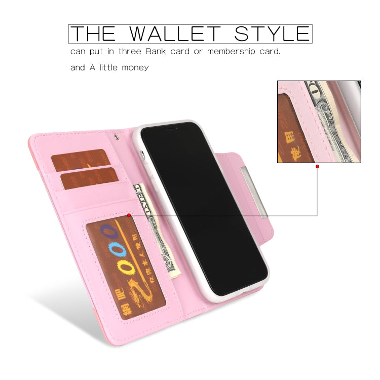 For iPhone 11 Pro Max Separable Litchi Texture Flip Leather Case with Holder & Card Slot & Wallet
