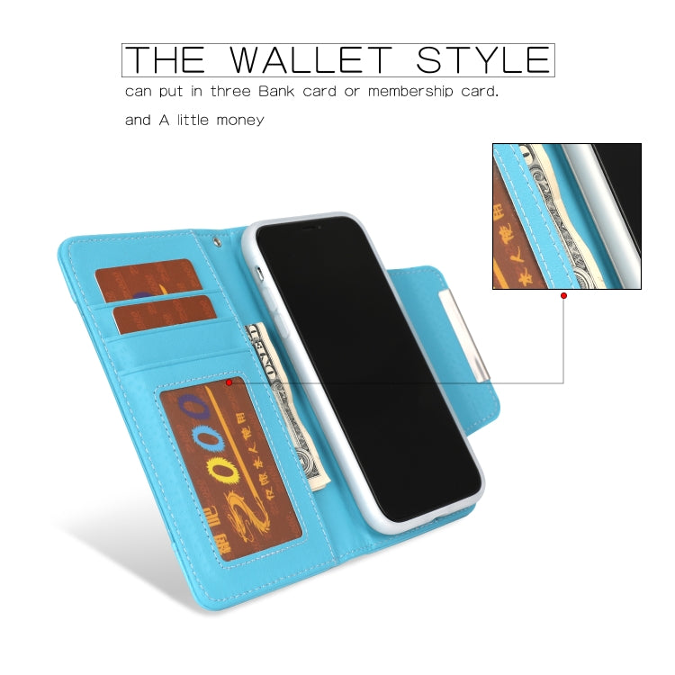For iPhone 11 Pro Max Separable Litchi Texture Flip Leather Case with Holder & Card Slot & Wallet