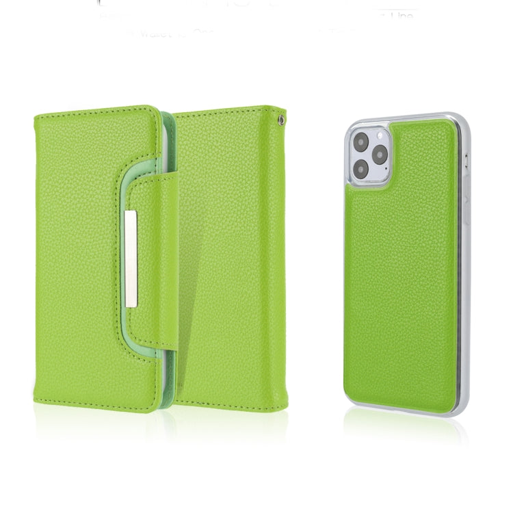 For iPhone 11 Pro Max Separable Litchi Texture Flip Leather Case with Holder & Card Slot & Wallet