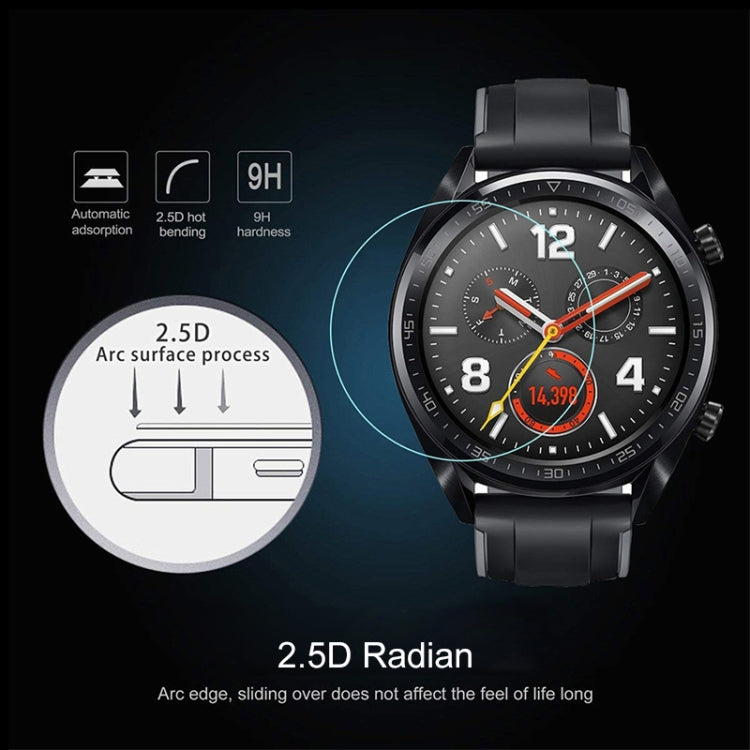 22mm Diametral Universal Tempered Glass Film for Samsung / LG / Sony / Huawei / Garmin