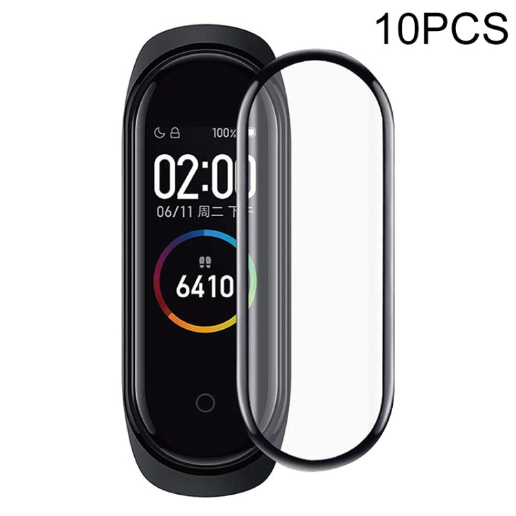 10 PCS For Xiaomi Mi Band 6 / 5 / 4 Composite Silk Screen Film Smart Watch Protective Film