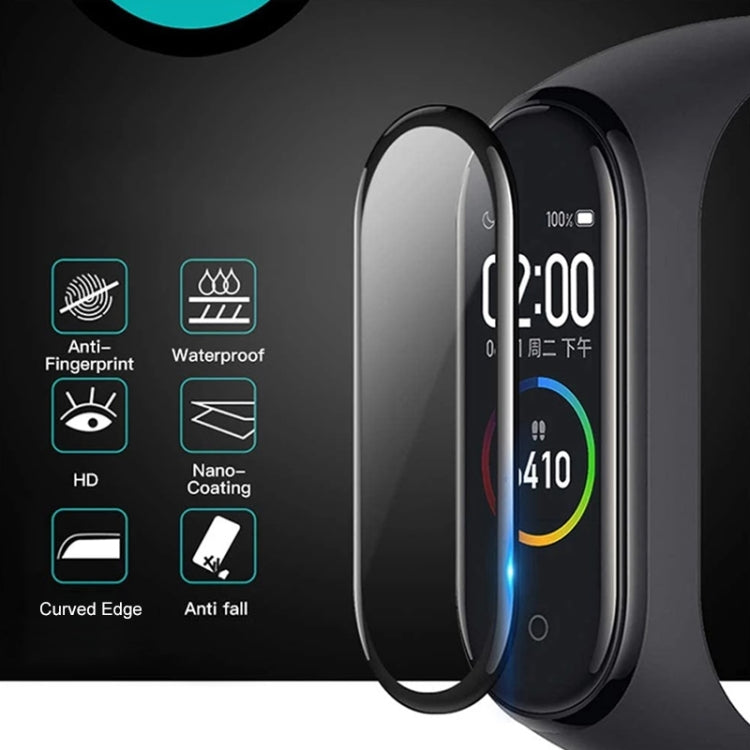 10 PCS For Xiaomi Mi Band 6 / 5 / 4 Composite Silk Screen Film Smart Watch Protective Film