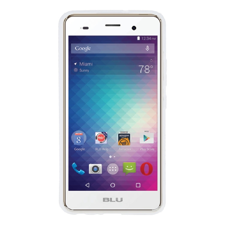 TPU Phone Case For Wiko BLU Dash X2(Transparent White)