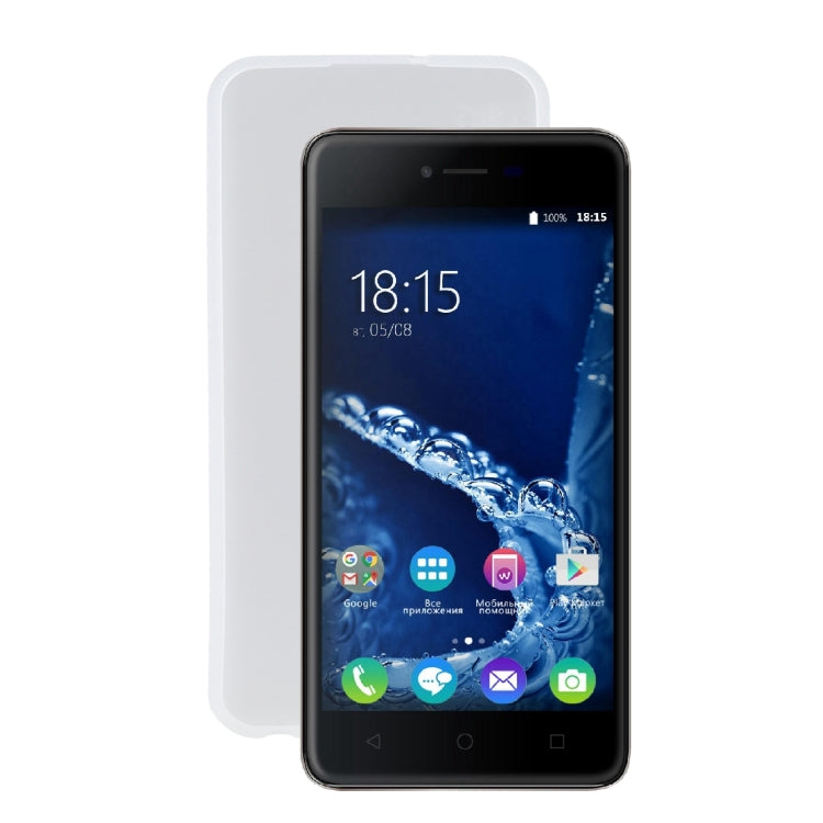 TPU Phone Case For Wiko BQ-5058 Strike Power Easy SE(Transparent White)