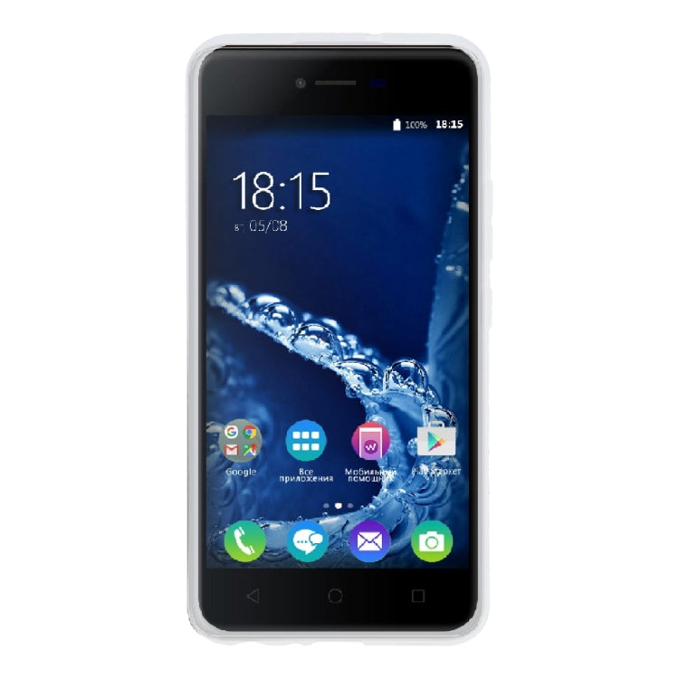 TPU Phone Case For Wiko BQ-5058 Strike Power Easy SE(Transparent White)
