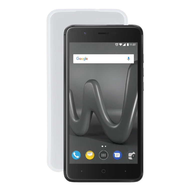 TPU Phone Case For Wiko Harry(Transparent White)