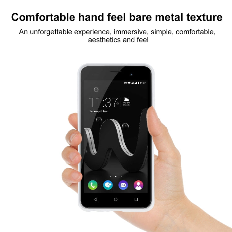 TPU Phone Case For Wiko Jerry4(Transparent White)