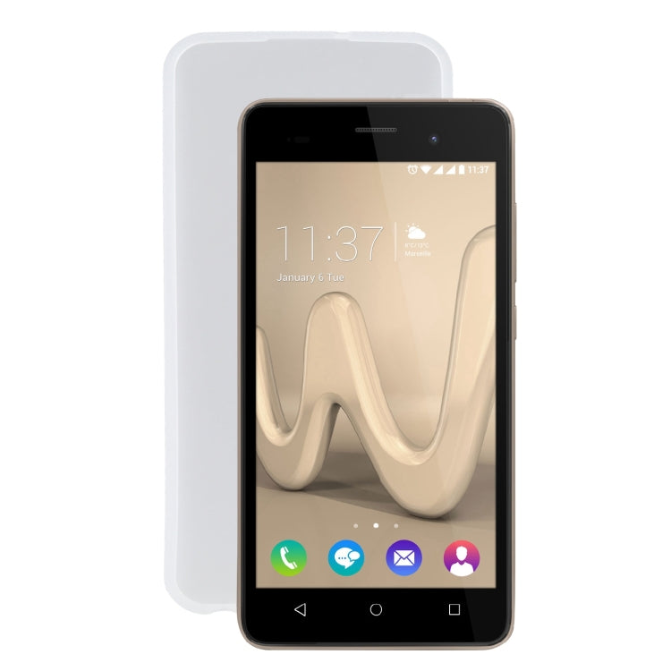 TPU Phone Case For Wiko Lenny3(Transparent White)