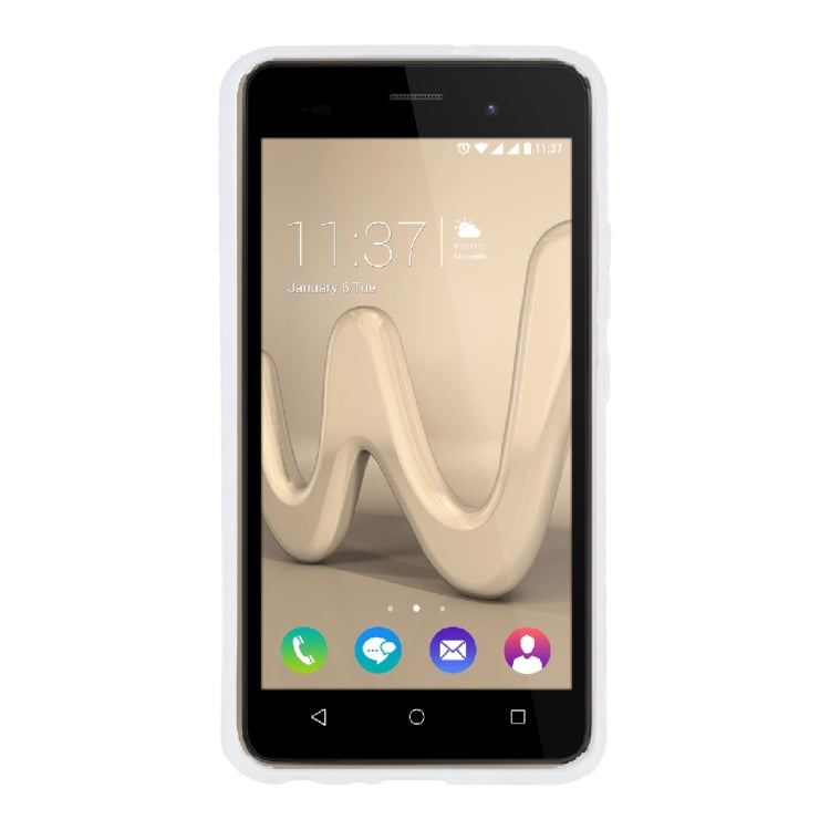 TPU Phone Case For Wiko Lenny3(Transparent White)