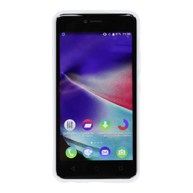TPU Phone Case For Wiko Lenny3 Max(Transparent White)