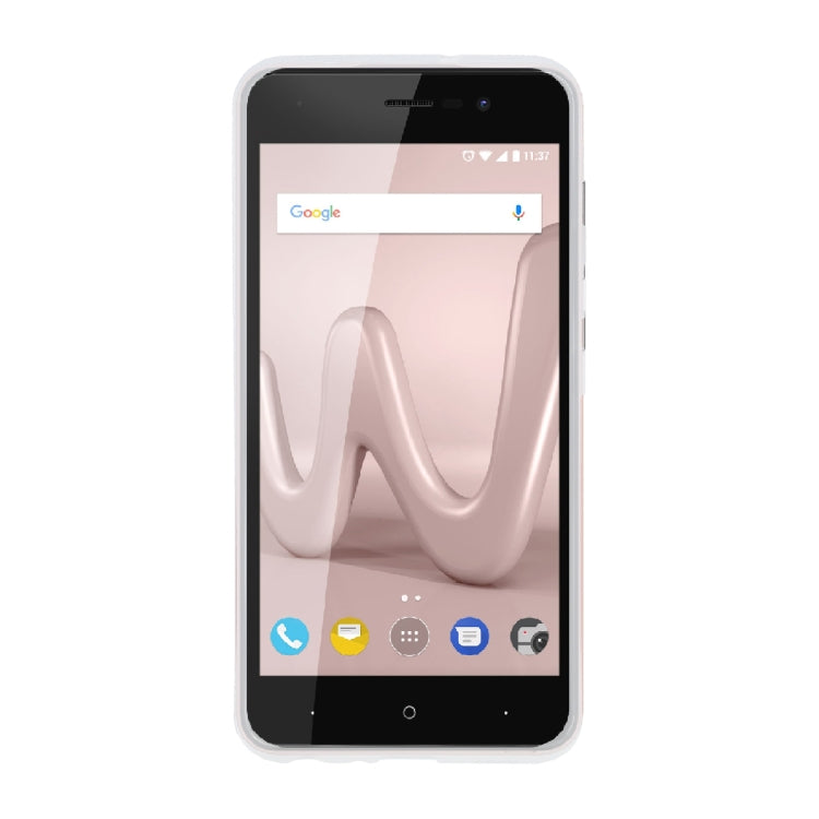 TPU Phone Case For Wiko Lenny4(Transparent White)