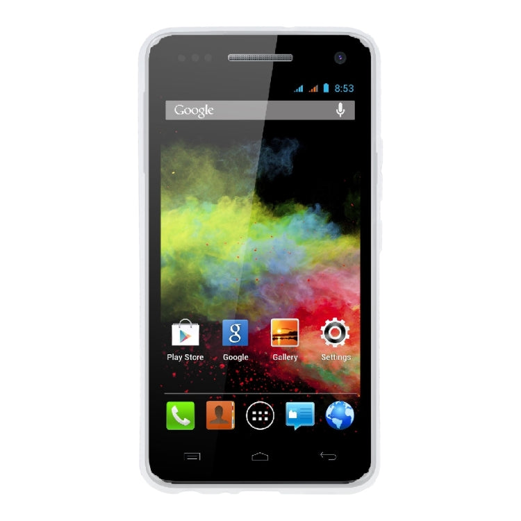 TPU Phone Case For Wiko Rainbow(Transparent White)