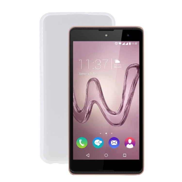 TPU Phone Case For Wiko Robby(Transparent White)