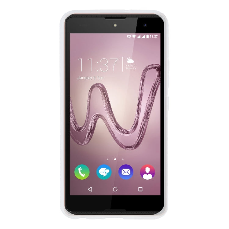 TPU Phone Case For Wiko Robby(Transparent White)