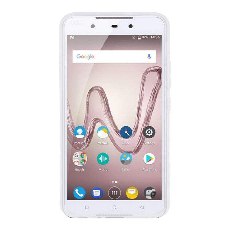 TPU Phone Case For Wiko Robby 2(Transparent White)