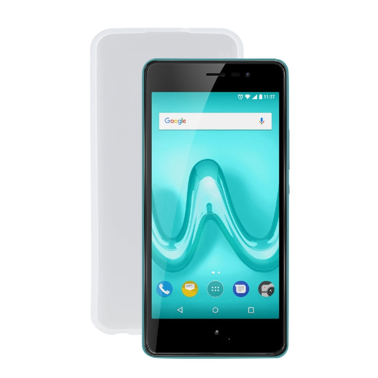 TPU Phone Case For Wiko Tommy 2(Transparent White)