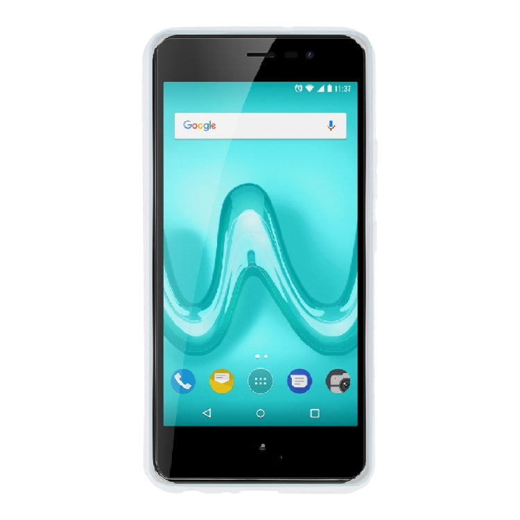 TPU Phone Case For Wiko Tommy 2(Transparent White)