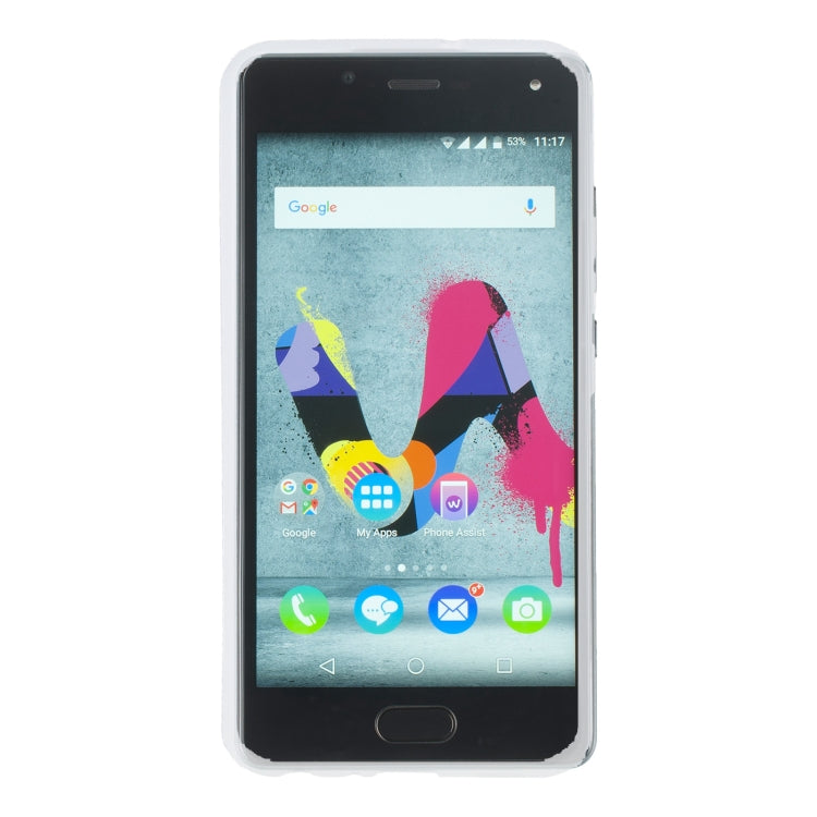 TPU Phone Case For Wiko U Feel Lite(Transparent White)