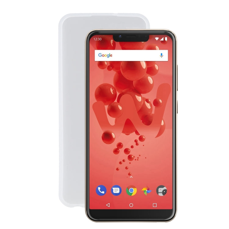 TPU Phone Case For Wiko View2 Plus(Transparent White)