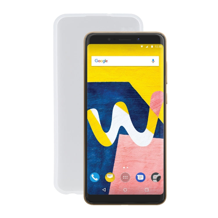 TPU Phone Case For Wiko View Lite(Transparent White)