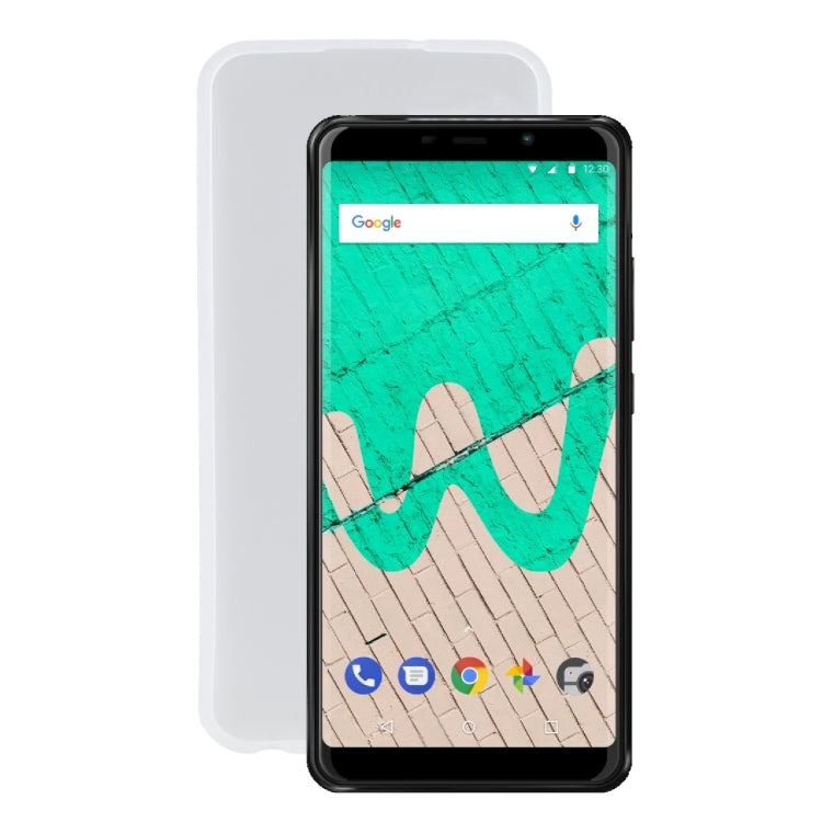 TPU Phone Case For Wiko View Max(Transparent White)