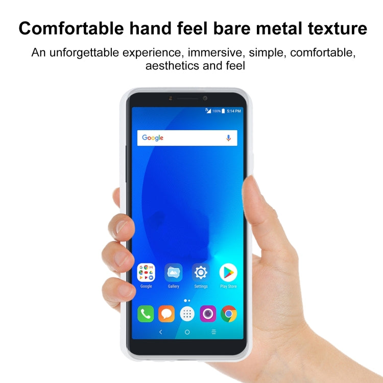 TPU Phone Case For Alcatel 3V 2018(Transparent White)