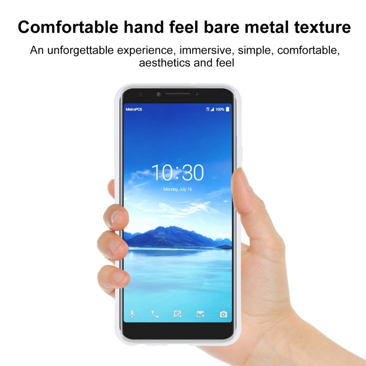 TPU Phone Case For Alcatel 7(Transparent White)