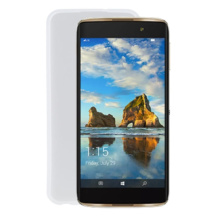TPU Phone Case For Alcatel idol 4s(Transparent White)