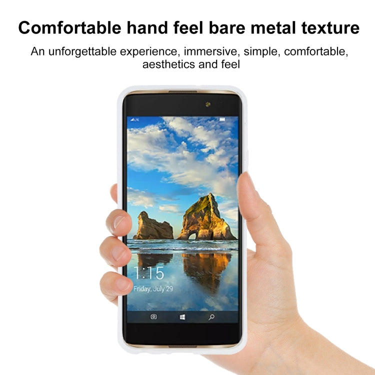 TPU Phone Case For Alcatel idol 4s(Transparent White)