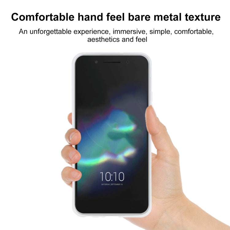 TPU Phone Case For Alcatel idol 5 (6058)(Transparent White)
