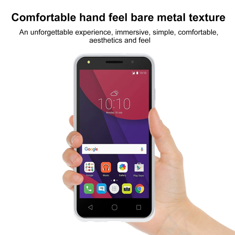 TPU Phone Case For Alcatel Pixi 4 5.0 4G(Transparent White)