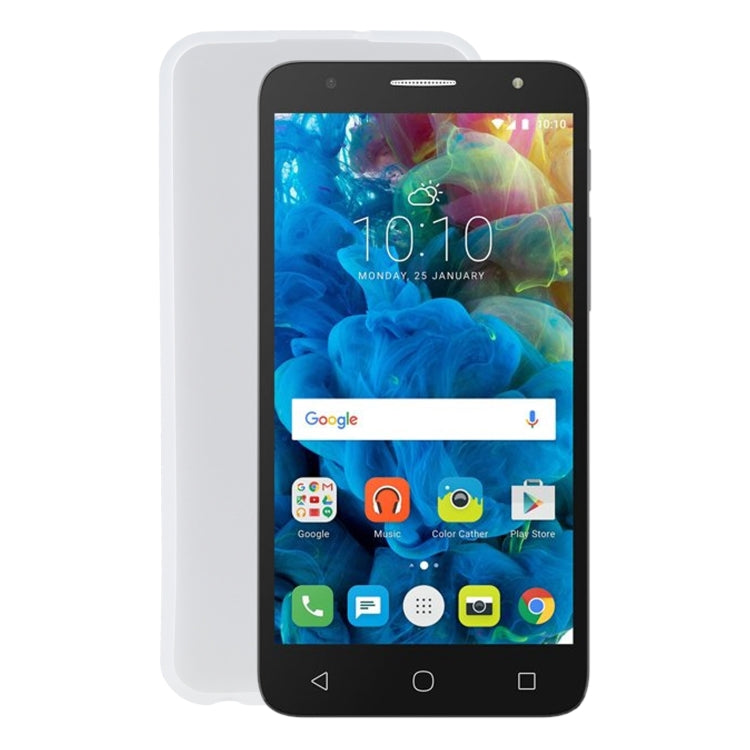 TPU Phone Case For Alcatel Pop 4 5.0(Transparent White)