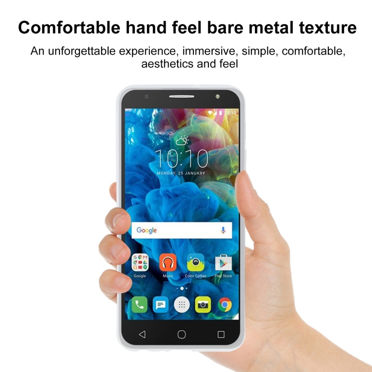 TPU Phone Case For Alcatel Pop 4 5.0(Transparent White)