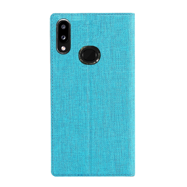For Galaxy A10s ViLi Shockproof TPU + PU Horizontal Flip Protective Case with Card Slot & Holder