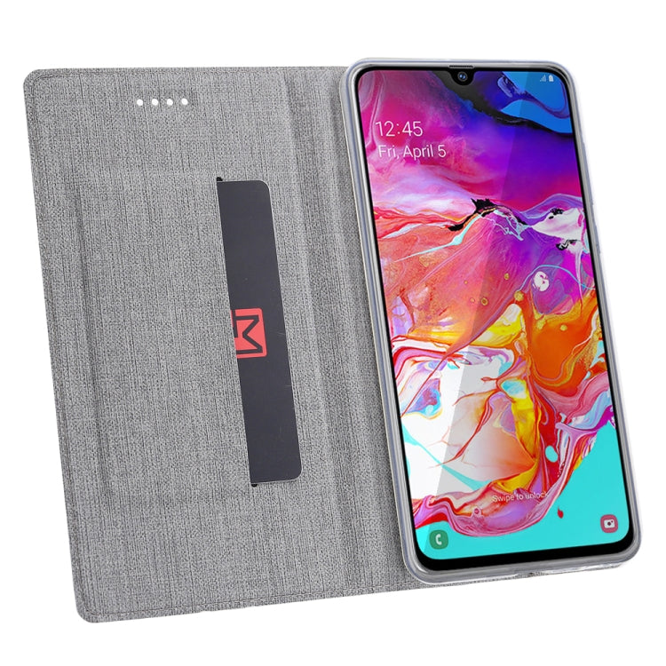 For Galaxy A10s ViLi Shockproof TPU + PU Horizontal Flip Protective Case with Card Slot & Holder