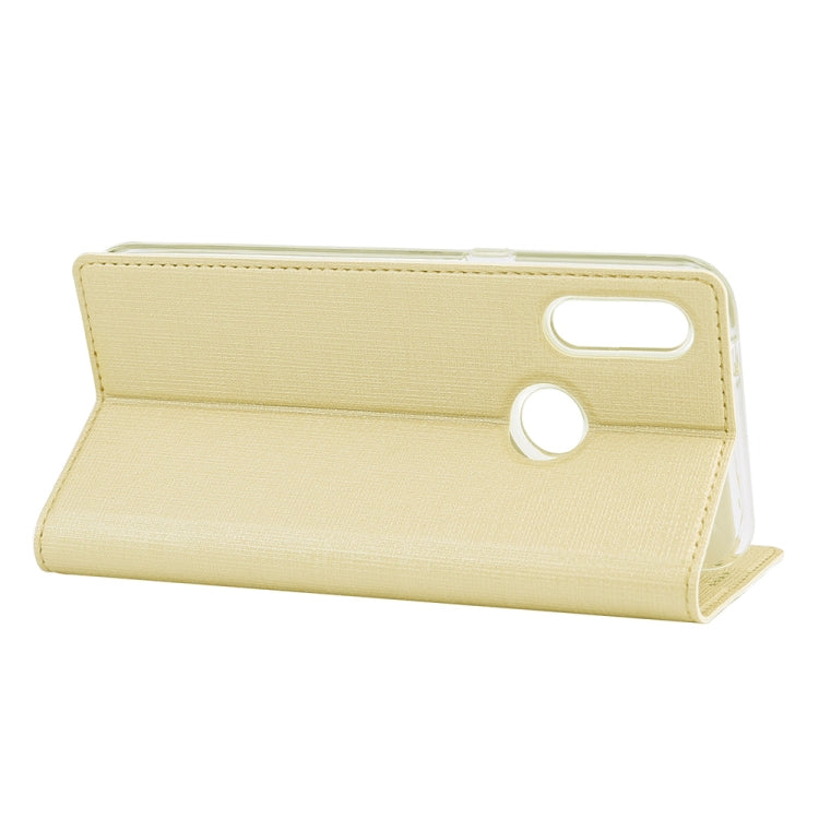 For Galaxy A10s ViLi Shockproof TPU + PU Horizontal Flip Protective Case with Card Slot & Holder