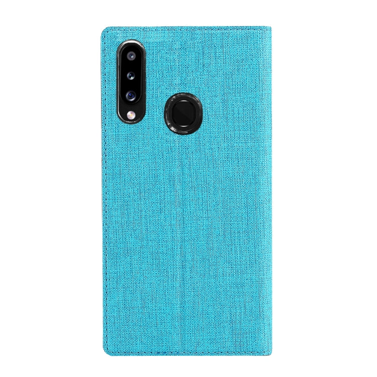 For Galaxy A20s ViLi Shockproof TPU + PU Horizontal Flip Protective Case with Card Slot & Holder