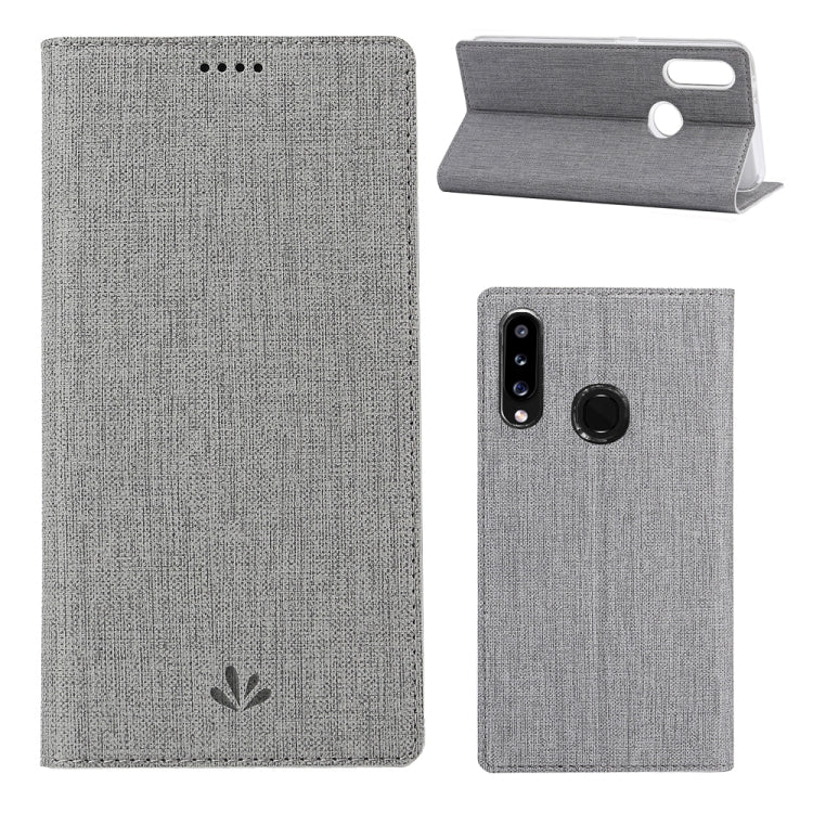 For Galaxy A20s ViLi Shockproof TPU + PU Horizontal Flip Protective Case with Card Slot & Holder