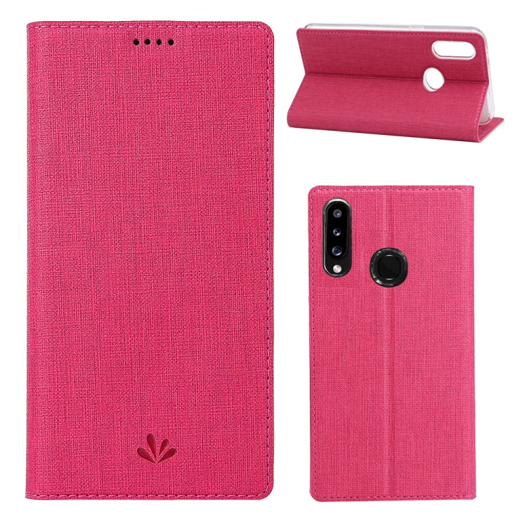 For Galaxy A20s ViLi Shockproof TPU + PU Horizontal Flip Protective Case with Card Slot & Holder
