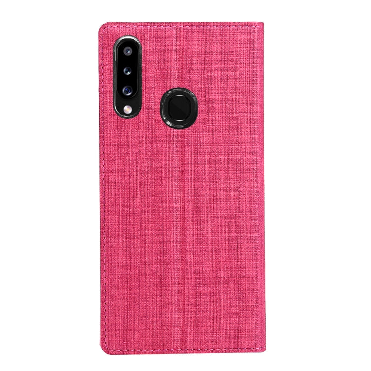 For Galaxy A20s ViLi Shockproof TPU + PU Horizontal Flip Protective Case with Card Slot & Holder