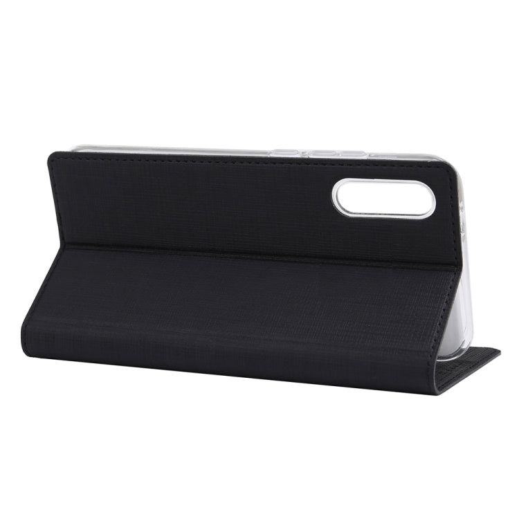 For Galaxy A70s ViLi Shockproof TPU + PU Horizontal Flip Protective Case with Card Slot & Holder
