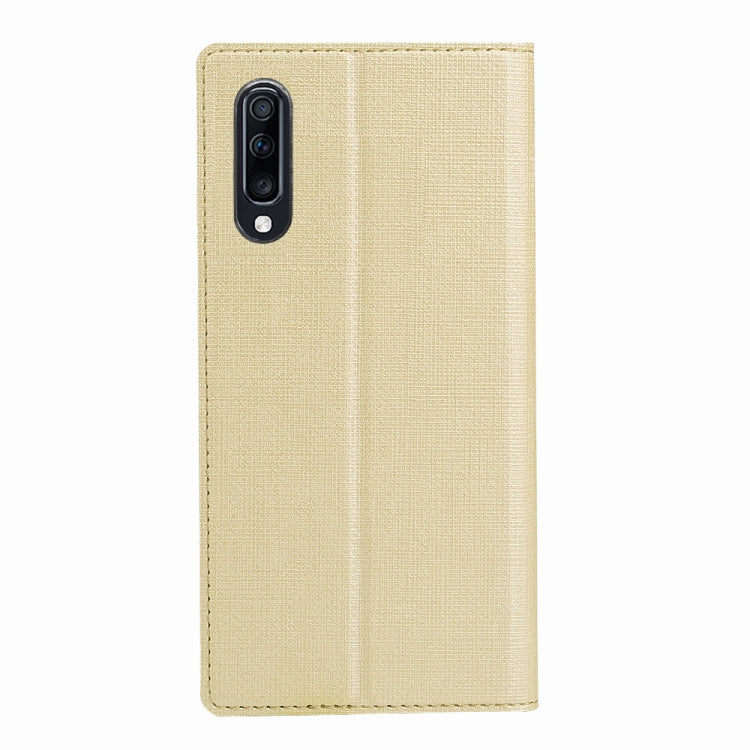 For Galaxy A90 5G ViLi Shockproof TPU + PU Horizontal Flip Protective Case with Card Slot & Holder