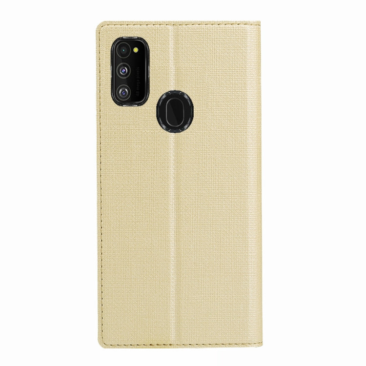 For Galaxy M30s ViLi Shockproof TPU + PU Horizontal Flip Protective Case with Card Slot & Holder