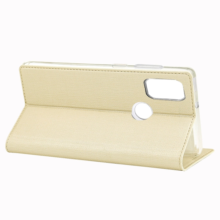 For Galaxy M30s ViLi Shockproof TPU + PU Horizontal Flip Protective Case with Card Slot & Holder
