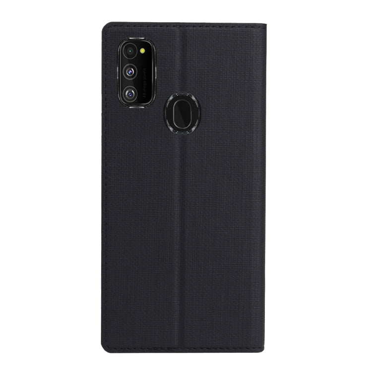 For Galaxy M30s ViLi Shockproof TPU + PU Horizontal Flip Protective Case with Card Slot & Holder