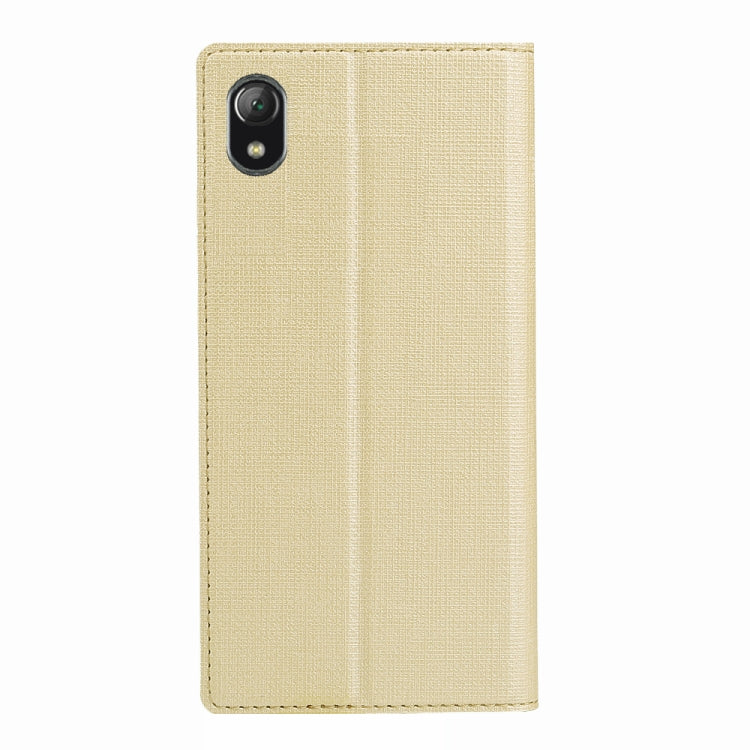 For Motorola Moto E6 ViLi Shockproof TPU + PU Horizontal Flip Protective Case with Card Slot & Holder
