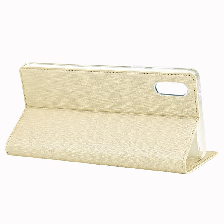 For Motorola Moto E6 ViLi Shockproof TPU + PU Horizontal Flip Protective Case with Card Slot & Holder