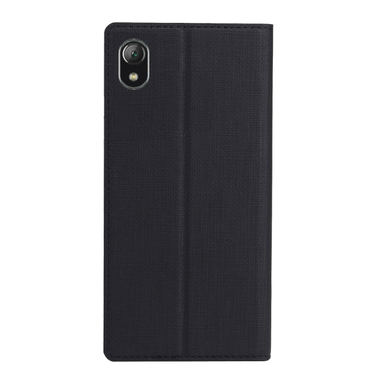 For Motorola Moto E6 ViLi Shockproof TPU + PU Horizontal Flip Protective Case with Card Slot & Holder